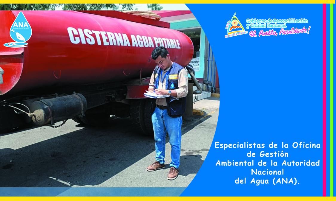 Inspecciones técnicas a vehículos cisternas que transportan y distribuyen agua. 