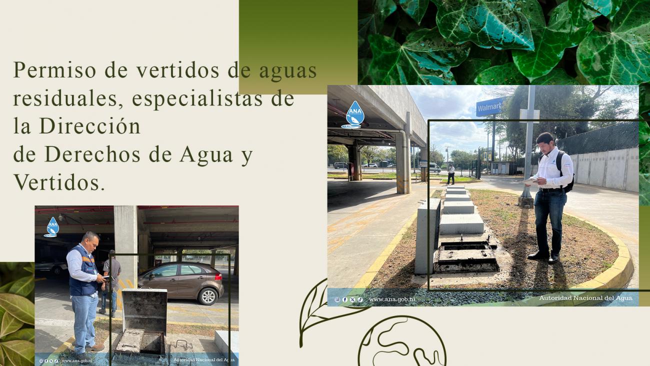 Permiso de vertidos de aguas residuales, especialistas de la Dirección de Derechos de Agua y Vertidos. 